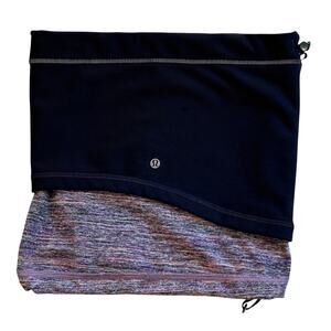 Lululemon Run Fast Neck Warmer Gaiter Womens O/S Purple Softshell Scarf Outdoors